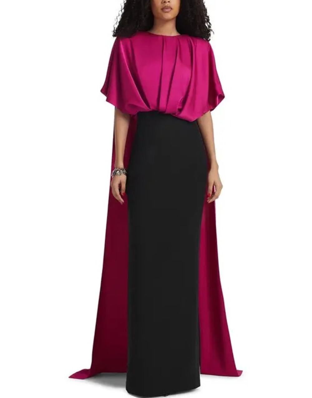 NWT Safiyaa Lucinda Gown Granita/Black Size 10